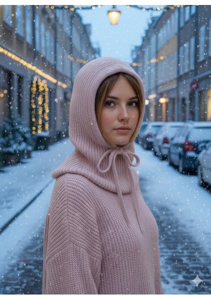 Kadın Kışlık Triko Örgü Balaklava Tesettür Başlık-Şapka fiyatları