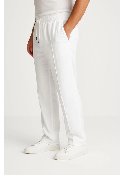 Erkek Keten Pantolon – Cepli, Beli Lastikli ve Bağcıklı, Nefes Alan Rahat Kalıp, Yazlık ve Ba modelleri