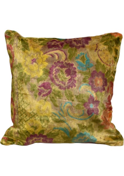 Kadife Dokuma Dekoratif Kilim Kırlent Yastık Kılıfı 0941 - Yeni - Çok Renkli