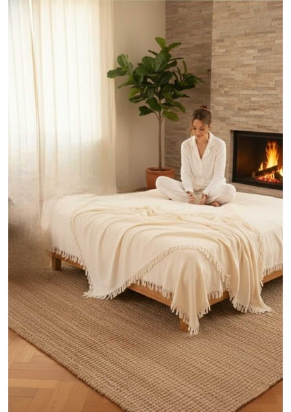 4 Mevsim Beyaz Müslin Çift Kişilik Pike, Koltuk Şalı ve Yatak Örtüsü Pamuklu fiyatları