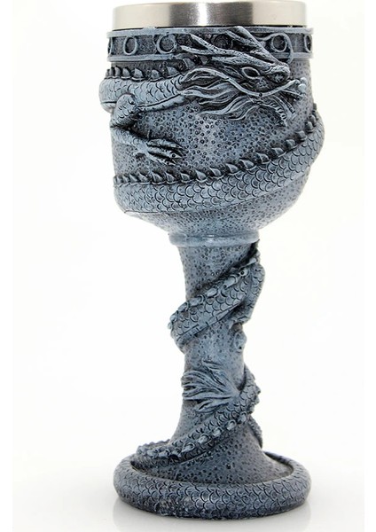 Ejderha Tasarımlı Paslanmaz Çelik Kadeh Bardak LIV1845