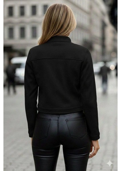 Mdb Kadın Uzun Kollu Yakadan ve Önden Düğmeli Süet Kısa Ceket fiyatları