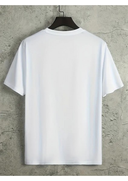 Erkek Kısa Kollu Bisiklet Yaka Baskılı Süprem Tişört fırsatları