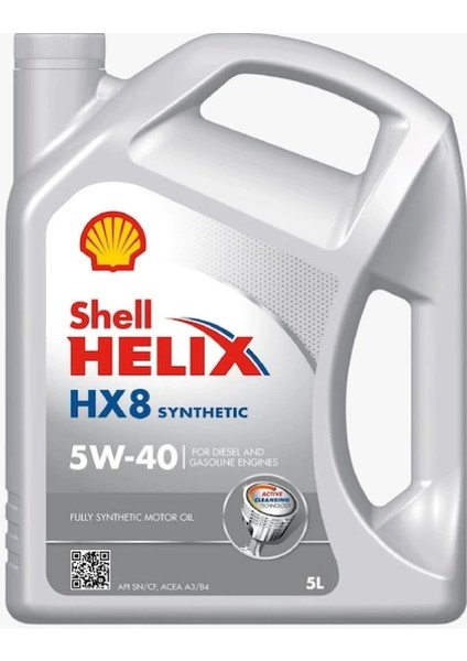 Helix Hx8 5W40 5 Lt Motor Yağı (2025 Temmuz Üretim) 5W-40