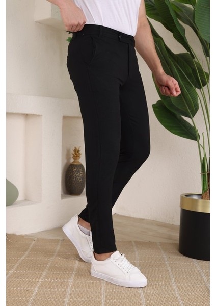 Erkek Slim Fit Likralı Bilek Boy Dilli Kumaş Pantolon fiyatları