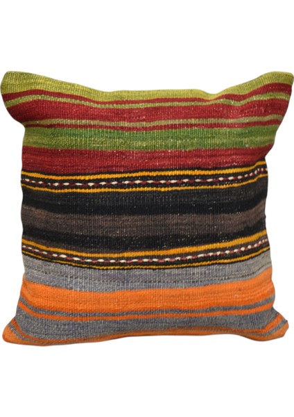El Dokuma Dekoratif Kilim Kırlent Yastık Kılıfı 0911 - Yeni - Çok Renkli fiyatları