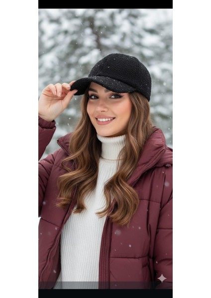 Kadın Kışlık Merinos Kep Şapka