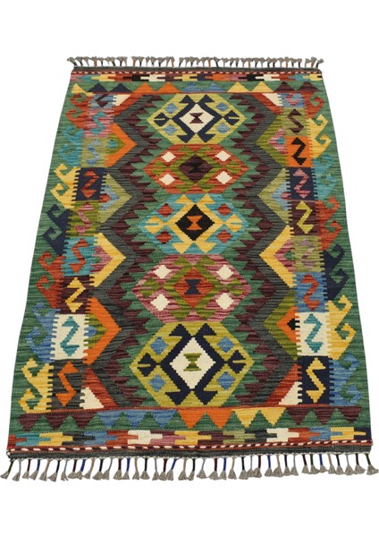 El Dokuma Cerit Yörükleri Meşhed Iran Yün Kilim 0446 - Yeni - Çok Renkli modelleri