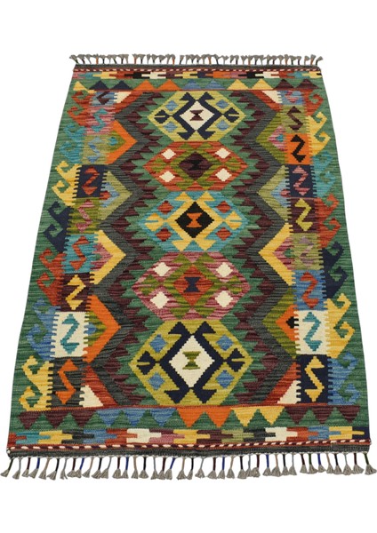 El Dokuma Cerit Yörükleri Meşhed Iran Yün Kilim 0446 - Yeni - Çok Renkli indirimleri