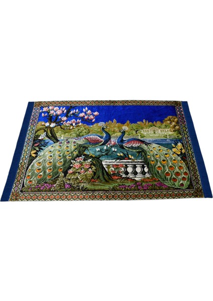 Tavus Kuşlu Sülünlü Temalı Duvar Halısı 0560 - Yeni - Çok Renkli fiyatları