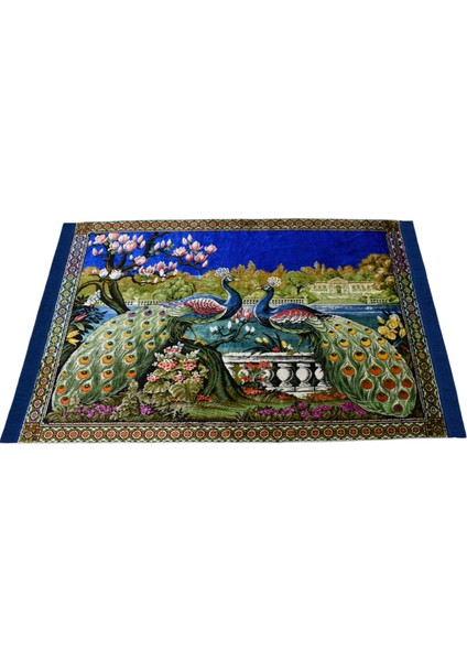 Tavus Kuşlu Sülünlü Temalı Duvar Halısı 0560 - Yeni - Çok Renkli fırsatları