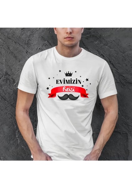 Babalar Günü Baskılı T-Shirt - Beyaz