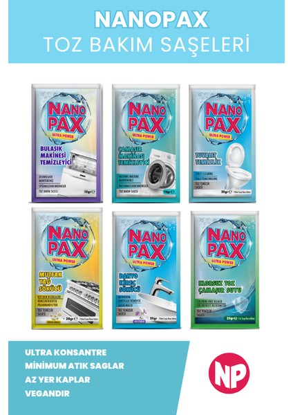 Tuvalet Toz Temizlik Saşesi (6 Adet x 20GR)