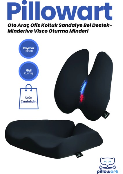 Ergonomik Bel Destek ve Visco Oturma Minderi fiyatları