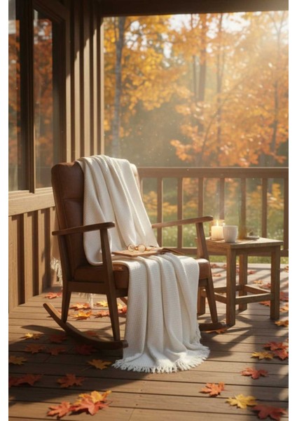 4 Mevsim Beyaz Müslin Tek Kişilik Pike, Koltuk Şalı ve Yatak Örtüsü Pamuklu