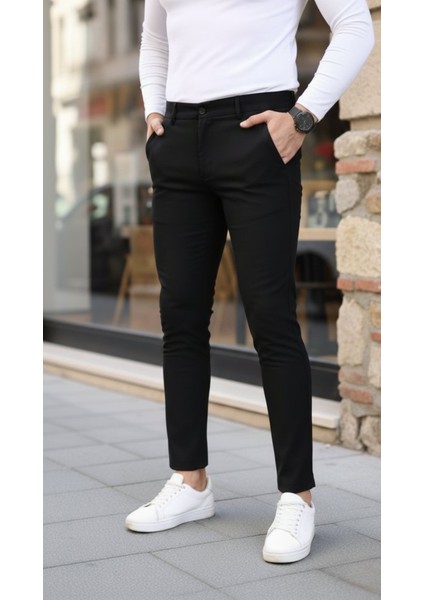 Erkek Slim Fit Likralı Gabardin Pantolon fırsatları