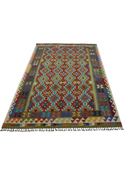 El Dokuma Kemaliye Horasan Türkmenleri Yün Salon Kilimi 0437 - Yeni - Çok Renkli fiyatları