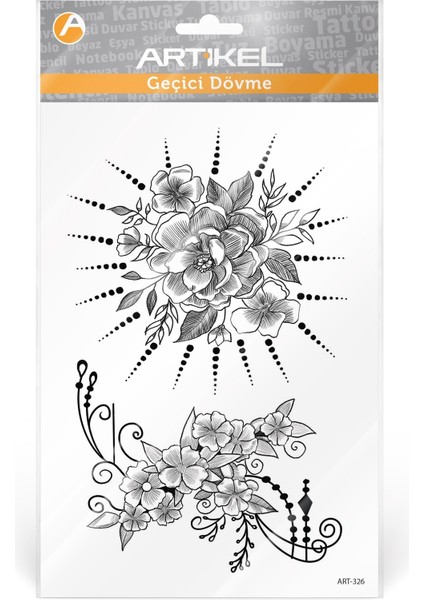 Çiçek -1 Geçici Dövme