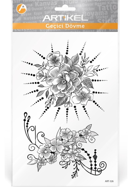Çiçek -1 Geçici Dövme modelleri