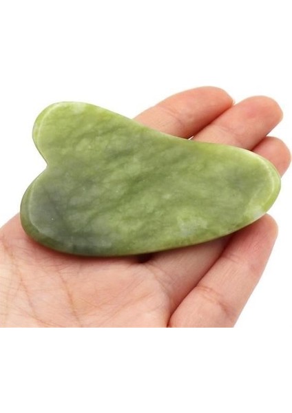 Buffer® Çift Taraflı 2li Cilt Yüz Masaj Aleti Jade Roller Yeşim Taşı Seti