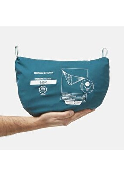 Quechua Basic Hamak - Tek Kişilik 300 x 150 cm Mavi - Dış Mekan ve Kamp Kullanımı İçin fırsatları