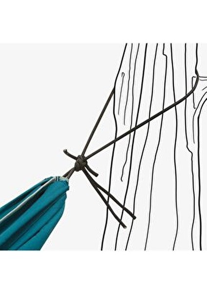 Quechua Basic Hamak - Tek Kişilik 300 x 150 cm Mavi - Dış Mekan ve Kamp Kullanımı İçin indirimleri