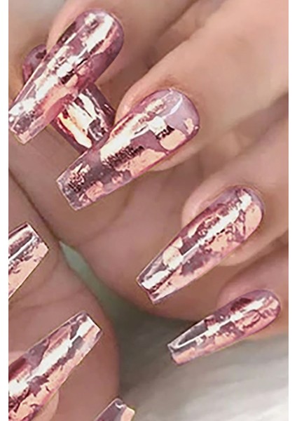 Tırnak Dövmesi Rose Renk