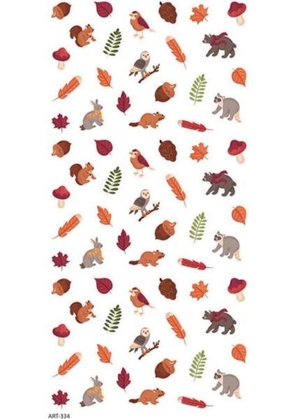 Sonbahar- 7 Tırnak Dövmesi, Tırnak Tattoo, Nail Art, Tırnak Sticker fiyatları