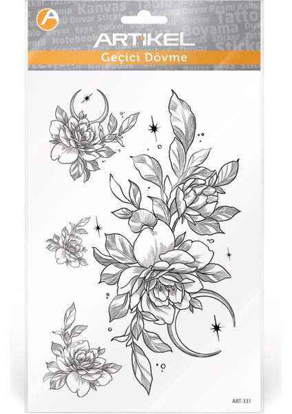 Flowers Geçici Dövme modelleri