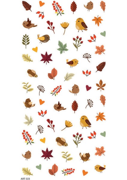 Kuşlar -1 Tırnak Dövmesi, Tırnak Tattoo, Nail Art, Tırnak Sticker fiyatları