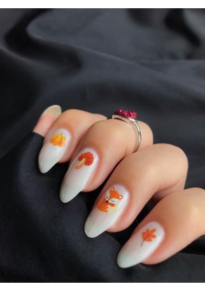 Karışık Şekiller Tırnak Dövmesi, Tırnak Tattoo, Nail Art, Tırnak Sticker