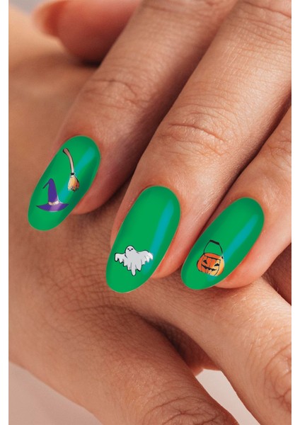 Halloween Tırnak Dövmesi, Tırnak Tattoo, Nail Art, Tırnak Sticker