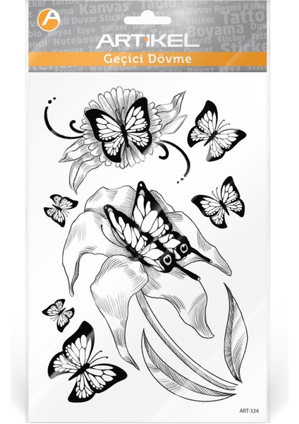 Kelebekler Geçici Dövme