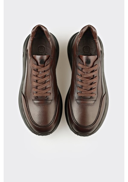 Kahve Deri Erkek Spor Ayakkabı modelleri