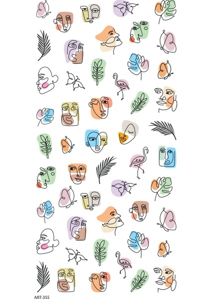 Süliet -2 Tırnak Dövmesi, Tırnak Tattoo, Nail Art, Tırnak Sticker fiyatları