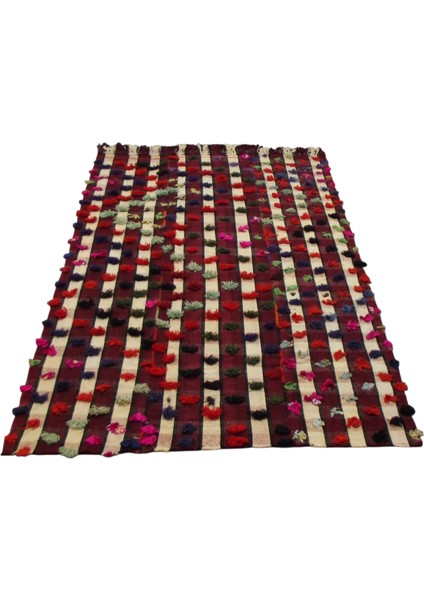 El Dokuma Ekoseli Çukurova Yün Kilim 0453 - Yeni - Çok Renkli fiyatları