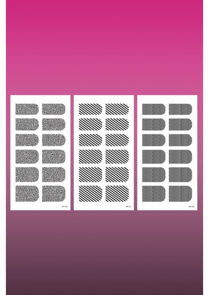 3'lü Tırnak Dövmesi Seti, Tırnak Sticker Seti, Nail Art, Tattoo fiyatları