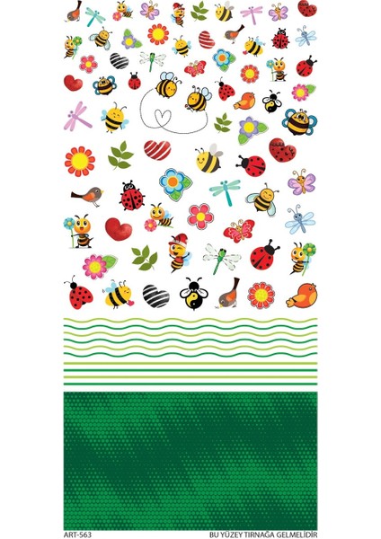 Arı Tırnak Dövmesi, Tırnak Tattoo, Nail Art, Tırnak Sticker fiyatları