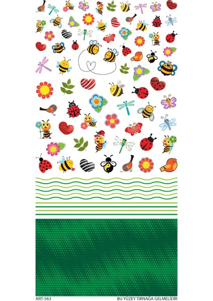 Arı Tırnak Dövmesi, Tırnak Tattoo, Nail Art, Tırnak Sticker indirimleri