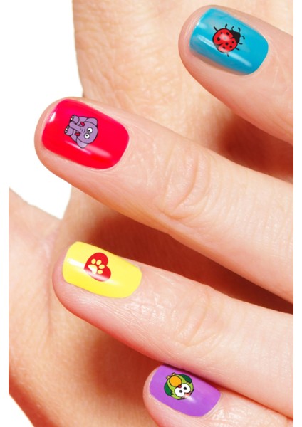 Hayvanlar Tırnak Dövmesi, Tırnak Tattoo, Nail Art, Tırnak Sticker