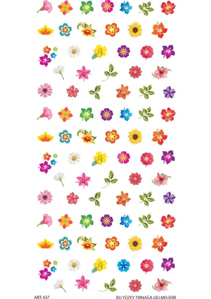 Flower Tırnak Dövmesi, Tırnak Tattoo, Nail Art, Tırnak Sticker fiyatları