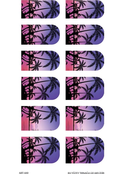 Palmiye Tırnak Dövmesi, Tırnak Tattoo, Nail Art, Tırnak Sticker fiyatları