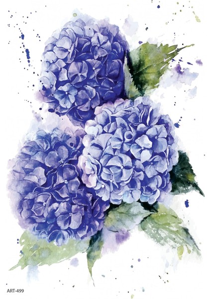 Mor Ortanca Geçici Dövme,geçici Tattoo ,vücut Dövme,kol Bilek Dövme,boyun Dövme,sırt Dövme fiyatları