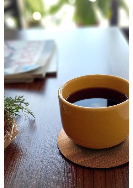 Ahşap Bardak Altlığı 6'lı Takım -15