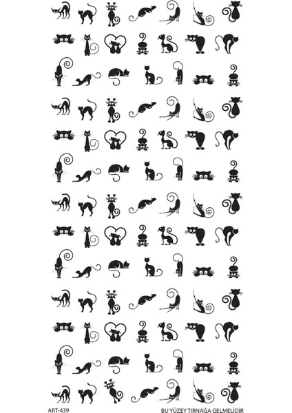 Kedi Tırnak Dövmesi, Tırnak Tattoo, Nail Art, Tırnak Sticker fiyatları