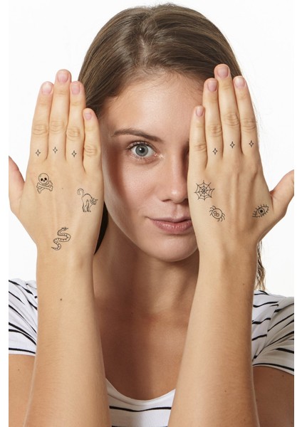 Şekiller -7 Geçici Dövme,geçici Tattoo ,vücut Dövme,kol Bilek Dövme,boyun Dövme,sırt Dövme