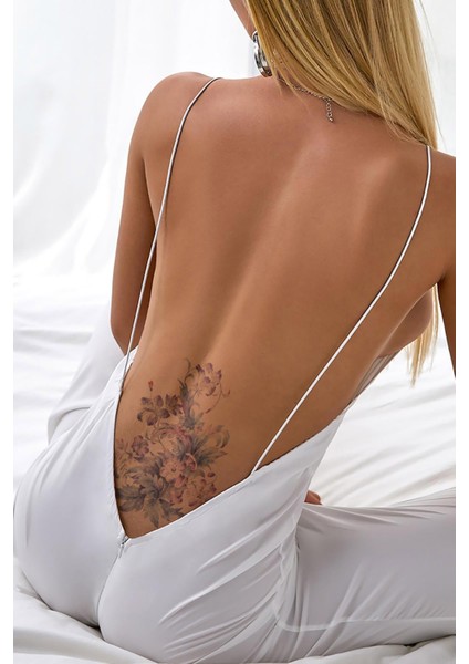 Çiçek -6 Geçici Dövme,geçici Tattoo ,vücut Dövme,kol Bilek Dövme,boyun Dövme,sırt Dövme