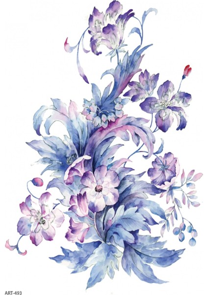 Çiçek -6 Geçici Dövme,geçici Tattoo ,vücut Dövme,kol Bilek Dövme,boyun Dövme,sırt Dövme fiyatları