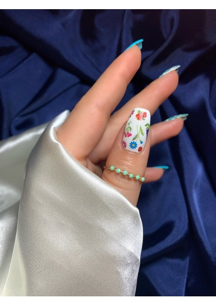 Botanik Tırnak Dövmesi, Tırnak Tattoo, Nail Art, Tırnak Sticker