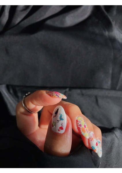 Tropik-1 Tırnak Dövmesi, Tırnak Tattoo, Nail Art, Tırnak Sticker indirimleri